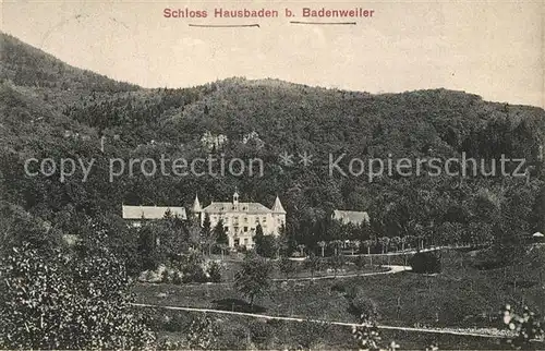 Badenweiler Schloss Hausbaden Badenweiler