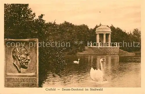 Krefeld Deuss Denkmal Stadtwald Krefeld