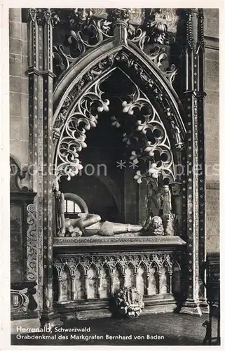 Herrenalb_Schwarzwald Grabdenkmal Markgraf Bernhard von Baden 