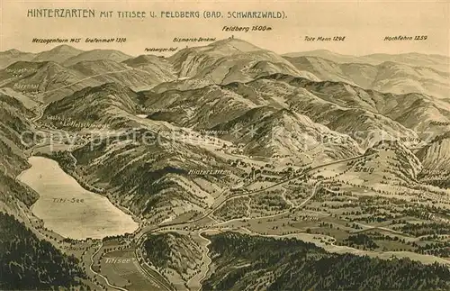 Hinterzarten Panoramakarte Hinterzarten