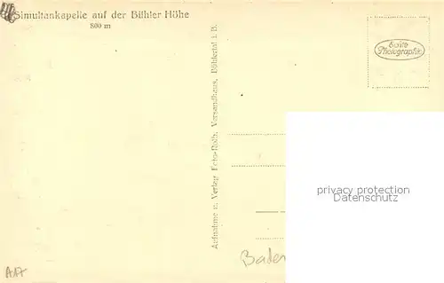 Buehl_Baden Waldkapelle Buehler Hoehe Buehl_Baden