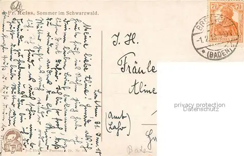 Schwarzwald Sommer Kuenstler Reiss Schwarzwald