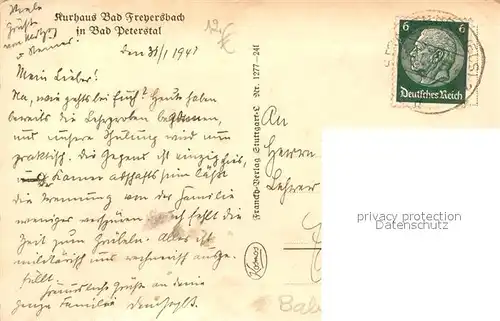 Bad_Freyersbach_Schwarzwald Kurhaus Hirzighof Bad_Freyersbach