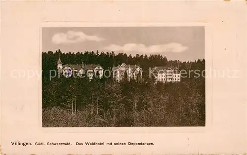 Villingen Schwenningen Waldhotel mit Dependancen Villingen Schwenningen