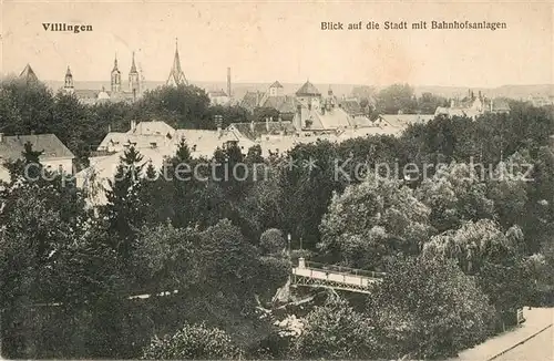 Villingen Schwenningen Panorama Bahnhofsanlagen Villingen Schwenningen