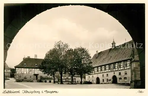 Koenigsberg_Bayern Marktplatz Rathaus Regiomentanus Brunnen Gasthof goldener Stern Koenigsberg Bayern