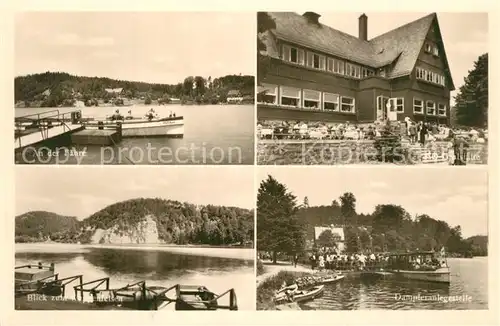 Talsperre_Kriebstein Faehre HO Gaststaette Wappenfelsen Dampferanlegestelle Talsperre_Kriebstein