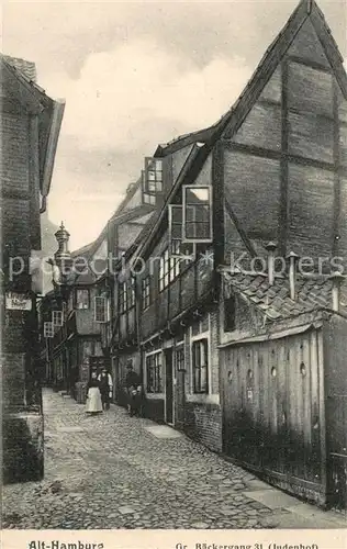 Alt_Hamburg Grosser Baeckergang Judenhof Alt_Hamburg