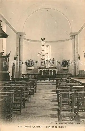 AK / Ansichtskarte Loire les Marais Interieur de l Eglise Loire les Marais