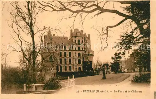 AK / Ansichtskarte Brissac Quince Parc et Chateau Brissac Quince