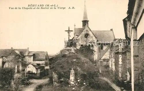 AK / Ansichtskarte Behuard Vue de la Chapelle et du Rocher de la Vierge Behuard