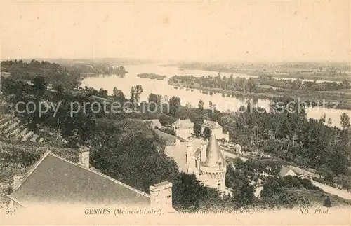 AK / Ansichtskarte Gennes_Maine et Loire Panorama sur la Loire Gennes Maine et Loire