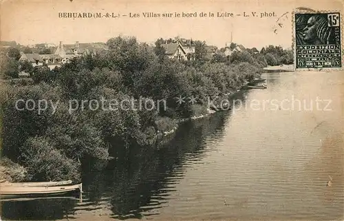 AK / Ansichtskarte Behuard Les villas sur le bord de la Loire Behuard