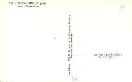 AK / Ansichtskarte Rocamadour Vue d ensemble Rocamadour