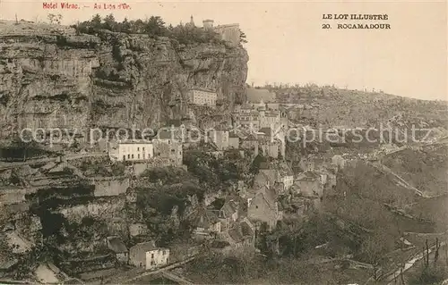 AK / Ansichtskarte Rocamadour Panorama Hotel Vitrac Lion d Or Rocamadour