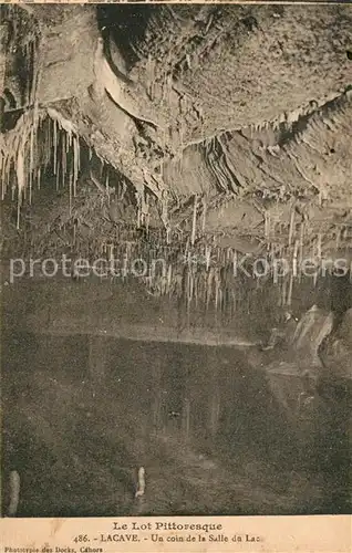 AK / Ansichtskarte Lacave_Lot Grotte Salle du Lac Hoehle Lacave_Lot