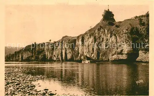 AK / Ansichtskarte Montvalent Les Falaises au Cirque de Montvalent la croix de Mirandol la Dordogne Montvalent