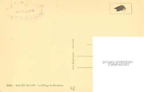 AK / Ansichtskarte Montbrun_Lot Vue d ensemble du village chateau Montbrun Lot