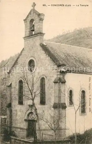 AK / Ansichtskarte Concores Le Temple Concores