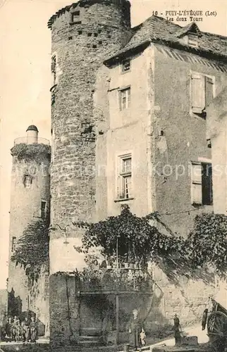 AK / Ansichtskarte Puy l_Eveque Les deux Tours Puy l Eveque