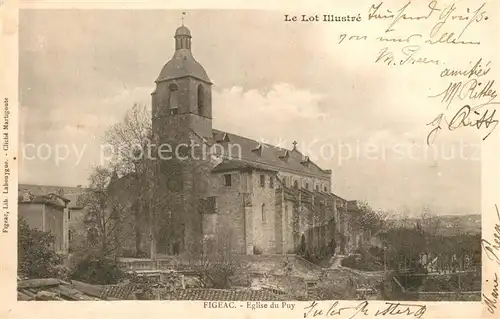 AK / Ansichtskarte Figeac Eglise du Puy Figeac