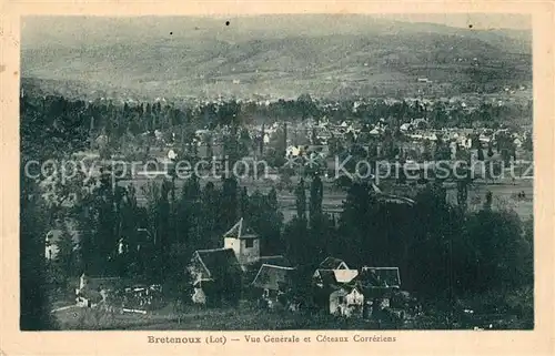 AK / Ansichtskarte Bretenoux Vue generale et Coteaux Correziens Bretenoux