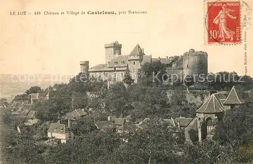 AK / Ansichtskarte Castelnau Montratier Chateau et le village Castelnau Montratier