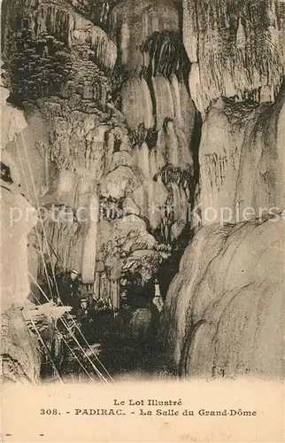 AK / Ansichtskarte Padirac Grotte Salle du Grand Dome Hoehle Padirac
