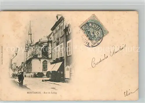 AK / Ansichtskarte Montargis_Loiret Rue de Loing Montargis Loiret