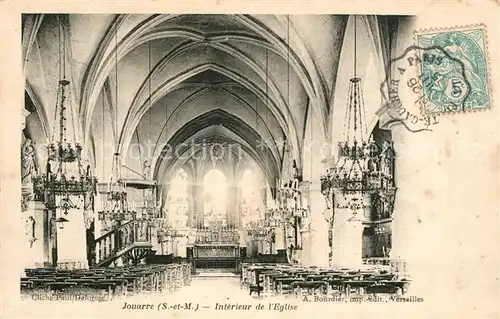 AK / Ansichtskarte Jouarre Interieur de l Eglise Jouarre