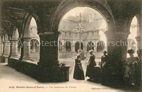 AK / Ansichtskarte Sainte Anne d_Auray Vue interieure du Cloitre Lieu de Pelerinage Wallfahrtsort Sainte Anne d Auray