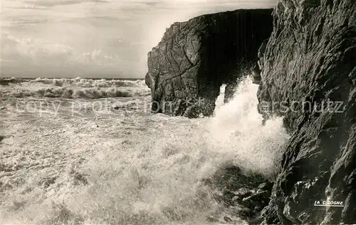 AK / Ansichtskarte Quiberon_Morbihan Effet de vague Brandung Kueste Quiberon Morbihan