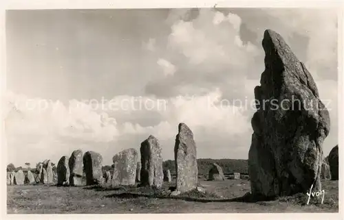 AK / Ansichtskarte Carnac_Morbihan Alignements du Ker Menec Megalith Carnac Morbihan
