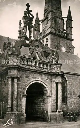 AK / Ansichtskarte Carnac_Morbihan Porche de l Eglise Carnac Morbihan
