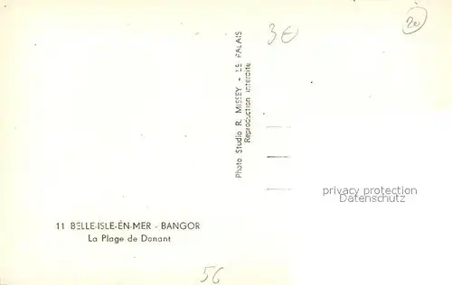AK / Ansichtskarte Bangor_Belle Ile en Mer Plage de Donant 