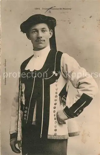 AK / Ansichtskarte Trachten_Frankreich Jeune Homme de Pontivy Costumes 