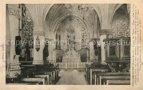 AK / Ansichtskarte Puellemontier Choeur de l Eglise Interieur Puellemontier