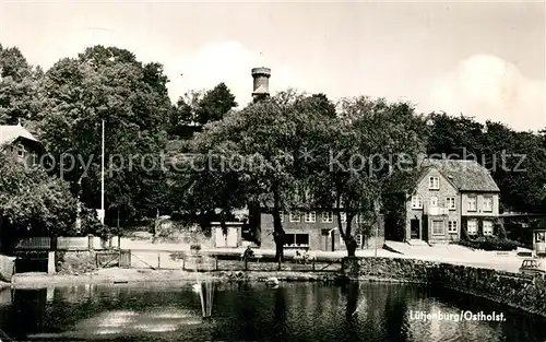 AK / Ansichtskarte Luetjenburg_Holstein Leuchtturm Stadtansicht  Luetjenburg_Holstein