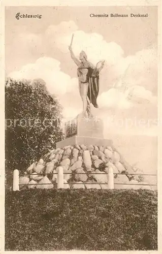 AK / Ansichtskarte Schleswig_Schlei Chemnitz Bellmann Denkmal Schleswig_Schlei