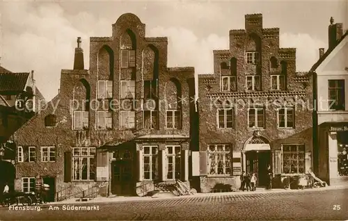 AK / Ansichtskarte Flensburg Am Suedermarkt Flensburg