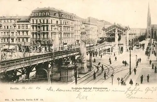 AK / Ansichtskarte Berlin Hochbahn Bahnhof Buelowstrasse Berlin