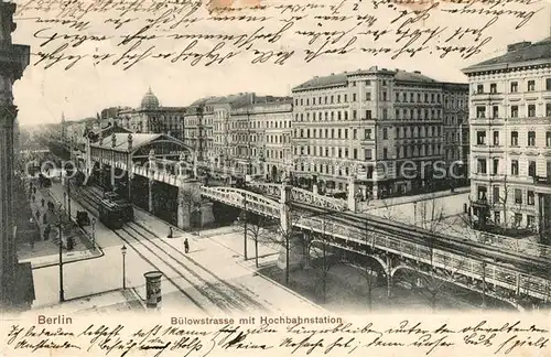 AK / Ansichtskarte Berlin Buelowstrasse Hochbahnstation Berlin
