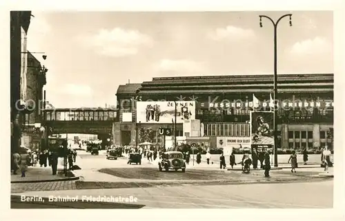 AK / Ansichtskarte Berlin Bahnhof Friedrichstrasse Berlin