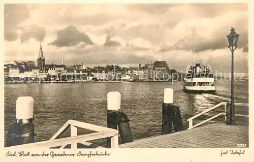 AK / Ansichtskarte Kiel Gaardener Dampferbruecke Kiel