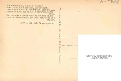 AK / Ansichtskarte Rennsteig Waldschaenke Dreiherrnstein Scheffel Denkmal Rennsteig