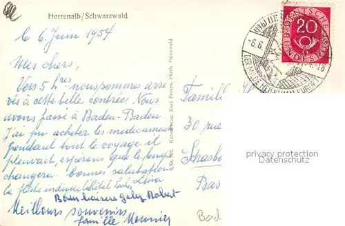 AK / Ansichtskarte Herrenalb_Schwarzwald Panorama 