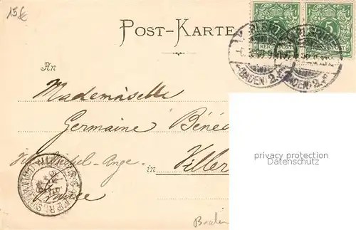 AK / Ansichtskarte Karlsruhe_Baden Karl Friedrichstrasse Mondschein Karlsruhe_Baden