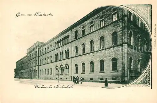 AK / Ansichtskarte Karlsruhe_Baden Technische Hochschule Karlsruhe_Baden