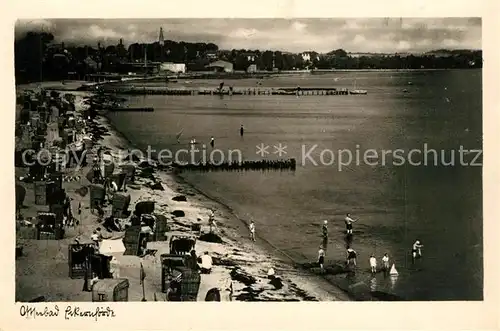 AK / Ansichtskarte Eckernfoerde Strand Eckernfoerde