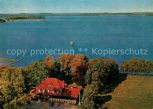 AK / Ansichtskarte Dersau Gast und Pensionshaus Zur Muehle Fliegeraufnahme Dersau